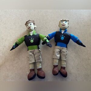 Wild kratts plush set of 2 Chris and Martin kratt